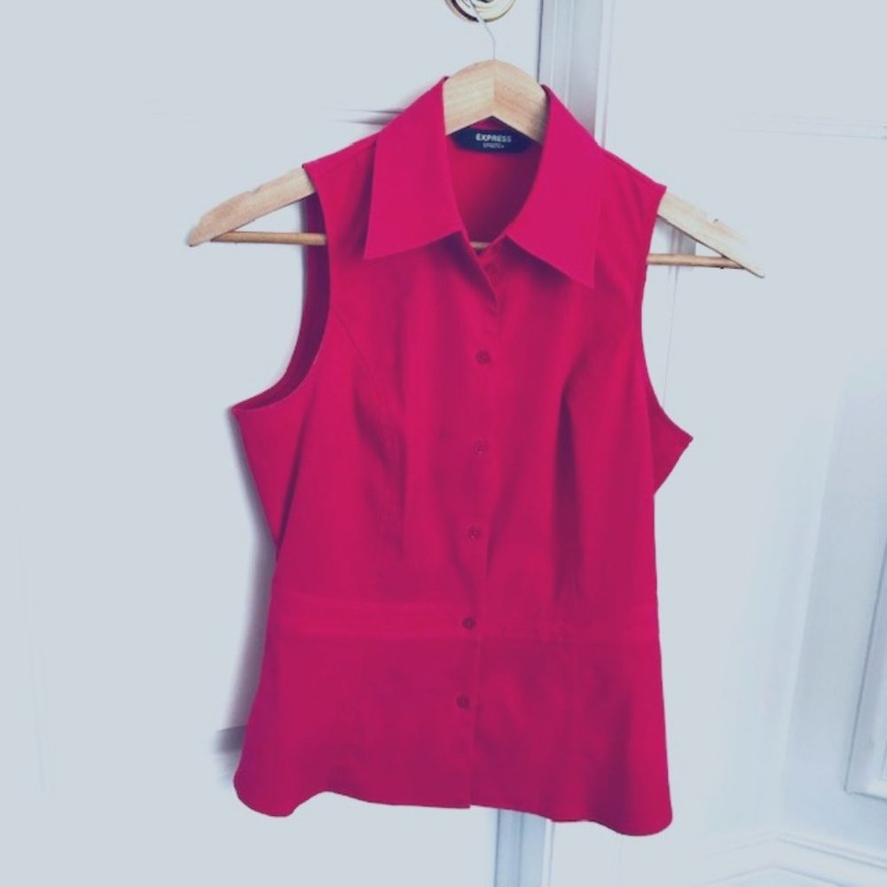 Pretty Deep Pink Blouse